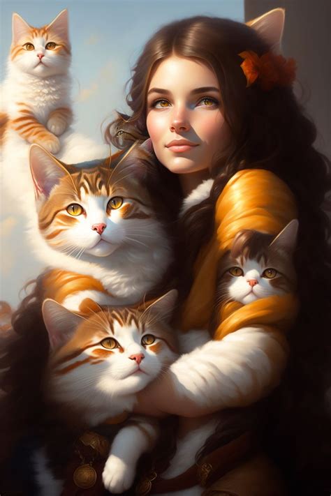 Pin By D Ayumi On 2 Female Character Art Cat Art Realistic Art