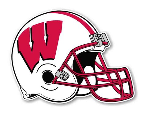 Wisconsin Badgers Helmet Precision Cut Decal