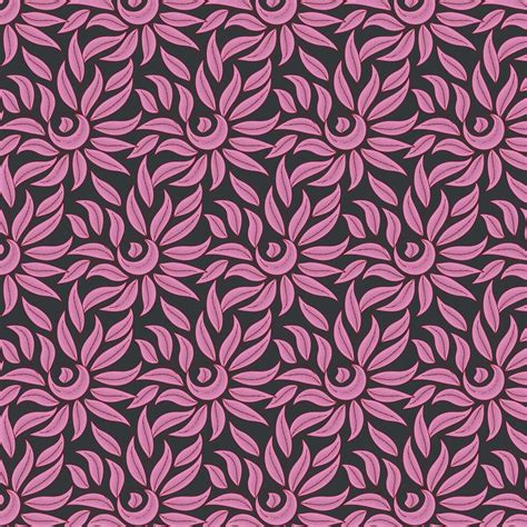 Vector Sin Costura Vistoso Floral Hojas Modelo Para Fondo Texturas Tela Imprimir Textiles