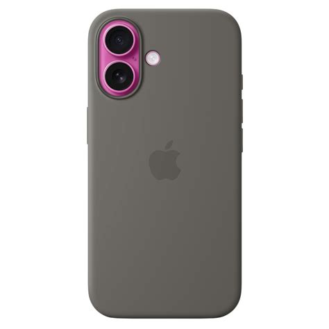Buy Apple Silicone Case iPhone 16 ( Stone Grey ) MagSafe