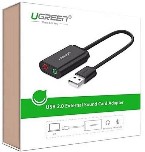 Ugreen Cm Usb External Sound Card Black Us Shop Ugreen Pl