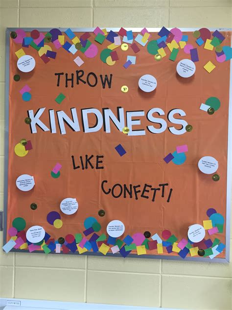 January Bulletin Board Throw Kindness Like Confetti D Confetti