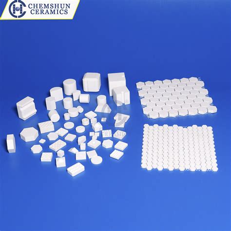 High Alumina Ceramic Mosaic Tiles Ceramic Lining Pieces For Wear