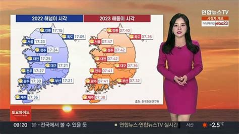 날씨 낮부터 큰 추위 없어해넘이·해돋이 대체로 맑음 동영상 Dailymotion