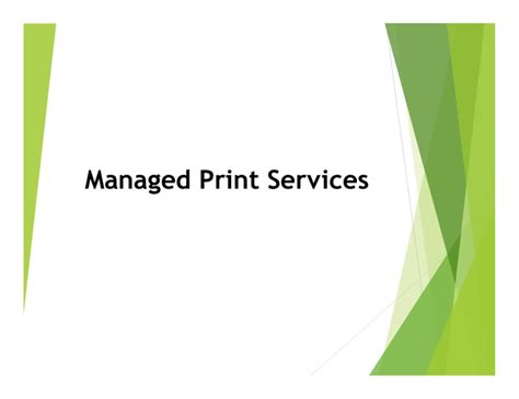 Managed Print Services