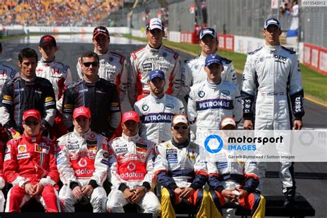 The drivers group photo. Formula One World Championship, Rd 1, Australian Grand Prix, Race Day ...