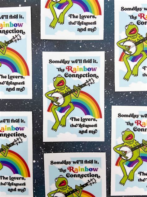 Kermit The Rainbow Connection Sticker – Agora Makers Market