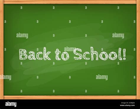 Vector illustration of green class chalkboard Stock Vector Image & Art - Alamy