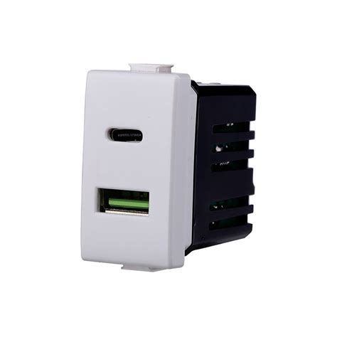 ETTROIT Modulo Presa Caricatore USB 2 Porte 3 1A USB A USB Type C