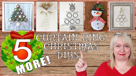 5 More Quick And Easy Christmas Decorations Using Curtain Rings Super