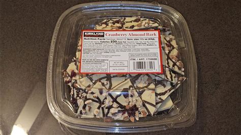 Costco Sale Item Review Kirkland Signature Cranberry Almond Bark Youtube