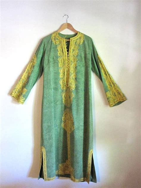 Exquisite Vintage Embroidered Moroccan Kaftan Moroccan Kaftan