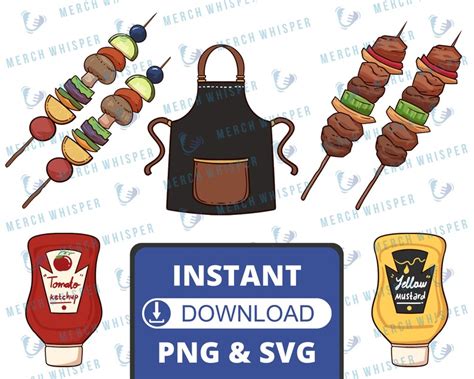 Barbeque Svg Bundle Bbq Png Grilling Clipart Meat Smoker Etsy Sexiz Pix