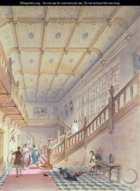 Interior of Beaumanor Hall - William Railton - WikiGallery.org, the largest gallery in the world