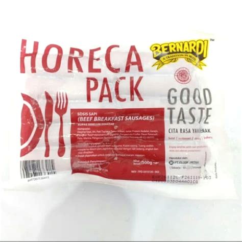 Jual Bernardi Horeca Pack Beef Breakfast Sausages Sosis Sapi Vp Gr