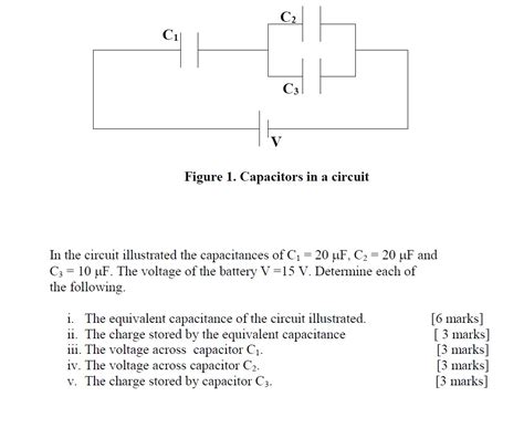 Solved Figure 1. Capacitors in a circuit In the circuit | Chegg.com