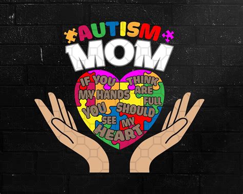 Autism Mom Png Svg Files Autism Awareness Png Svg Files Etsy