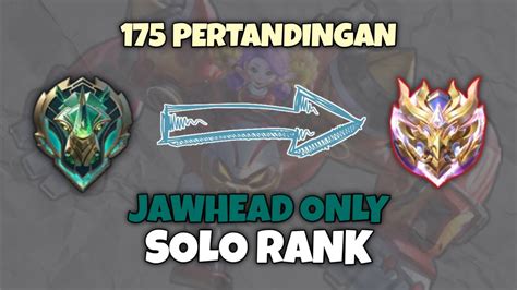 Namatin Mobile Legends Sampai Mythical Immortal Jawhead Only Youtube