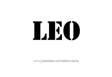 Leo Horoscope Name Tattoo Designs - Page 3 of 5 - Tattoos with Names