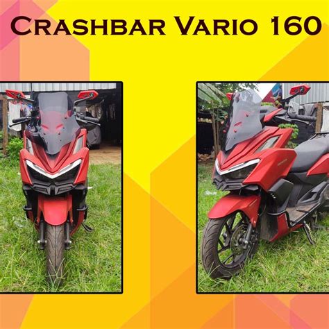 Jual Crashbar Vario Tubular Vario Dudukan Lampu Vario