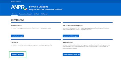 Certificati Anagrafici Richiesta Online Tramite ANPR Guida In Pdf E