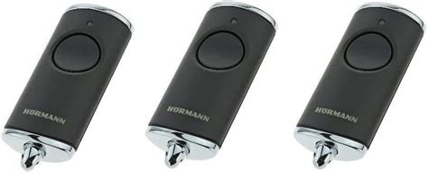 3 x Hörmann HSE1 868 BS BiSecur black hand held transmitter 868 3 MHz