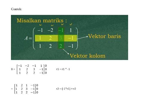 Dimensi Basis Ruang Baris Basis Ruang Kolom Rank Dan Nullitas