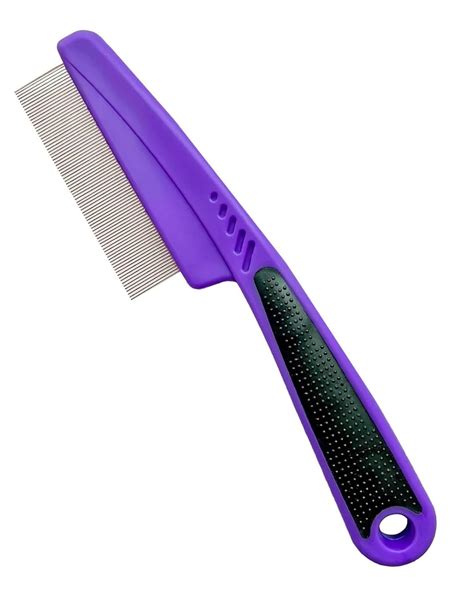 Yumflan Flea Comb with Rubber Handle, Flea and Tick Combs for Dogs