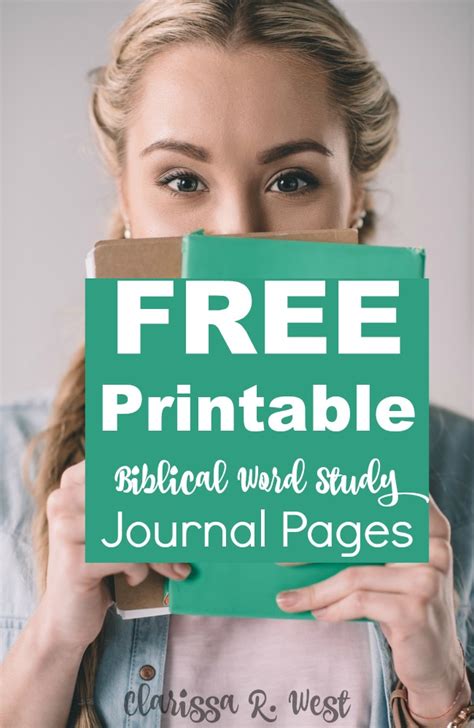 Free Biblical Word Study Journal Pages • Clarissa R West