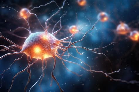 Premium Ai Image 3d Illustration Of A Neuron Cell With Neurons And Nervous System Close Up Of