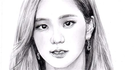 Namil Art Pencil Portrait Drawing Blackpink Jisoo K Pop Pencil Illustration You Art 연필 인물