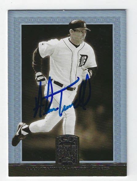 Autographed Alan Trammell Detroit Tigers Donruss Greats Card