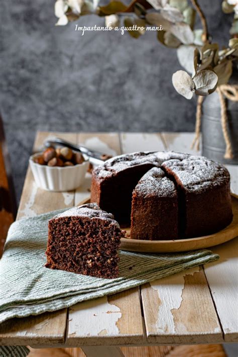 Torta Alla Panna Montata Cacao E Nocciole Impastando A Quattro Mani