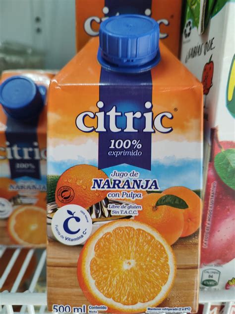 JUGO CITRIC NARANJA X 500 CC Atención 24hs