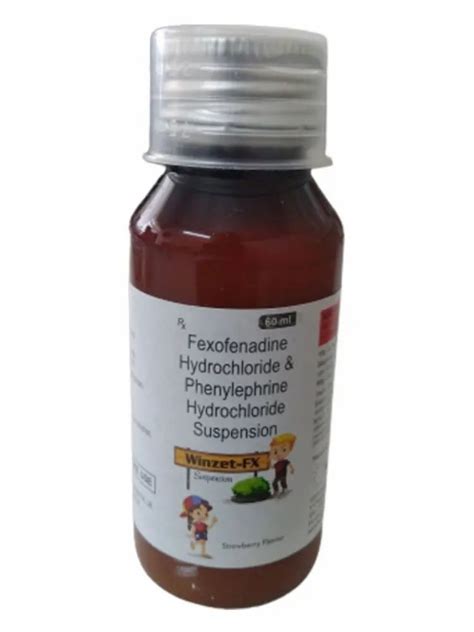 Winzet FX Syrup Fexofenadine Hydrochloride Phenylephrine Suspension