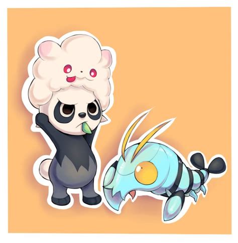 Afro Panda And Clauncher By Joltik92 On DeviantArt New Pokemon