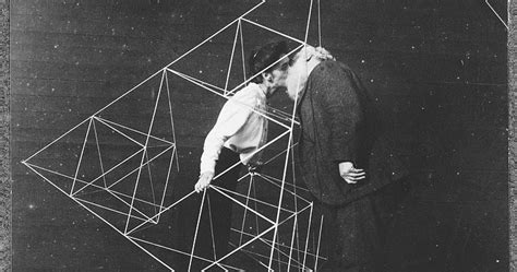 Alexander Graham Bell and Wife Mabel Kissing Within a Tetrahedral Kite ~ Vintage Everyday