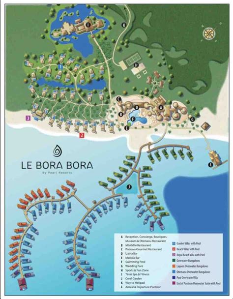 Bora Bora Resort Map