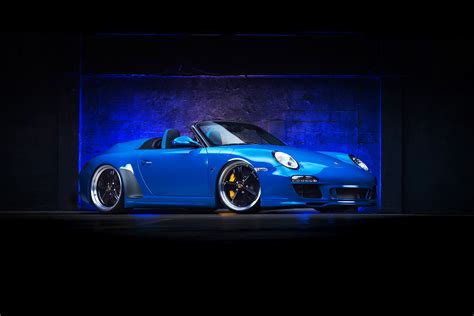 Dr Knauf Slammed Altered Porsche Speedster Blue Hosted At