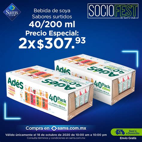 Sams Club Horas Extraordinarias Socio Fest De Octubre