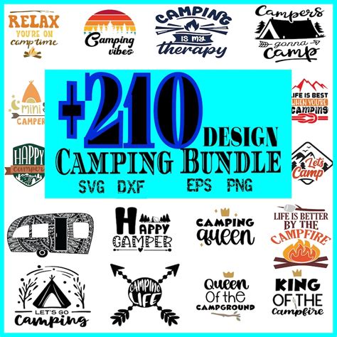 Camping Svg Files For Cricut Camper Svg Bundle Camp Life Etsy