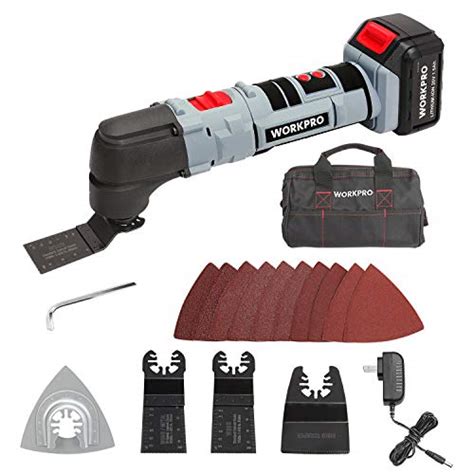 Workpro V Oscillating Multi Tool Lithium Ion Cordless With Led