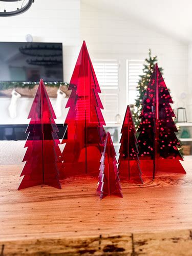 Acrylic Christmas Trees Cut Co Designs