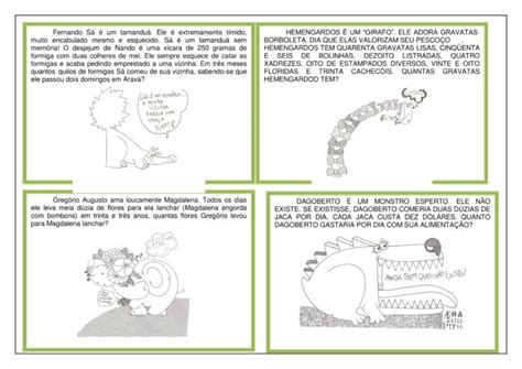 4º E 5º Ano Desafios MatemÁticos Para Imprimir Prof Noninha