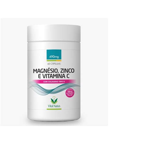 Magn Sio Zinco Vitamina C Col Geno Tipo Capsulas Vital