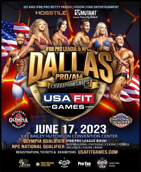 Ifbb Pro League Npc Dallas Pro Am Championships Npc Usa Texas