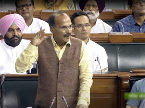 Congress S Adhir Ranjan Suspended From Ls For Comments Against Pm