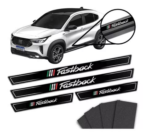 Kit 8 Adesivos Soleira Para Porta Compatível Fiat Fastback