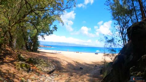 Snorkeling At Slaughterhouse Beach On The West Side Of Maui Hawaii