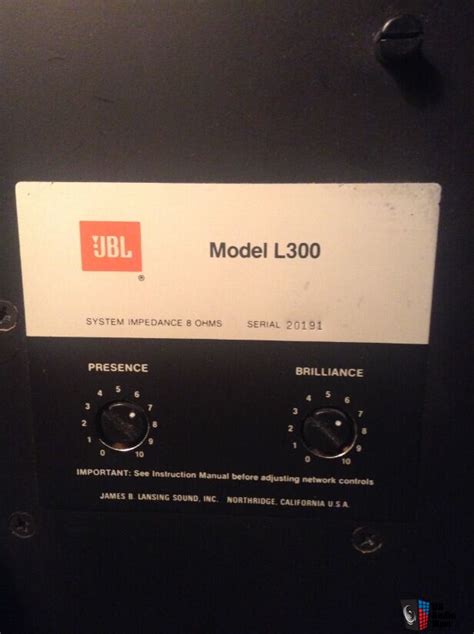 Jbl L300 Summit Speakers 2 For Sale Canuck Audio Mart